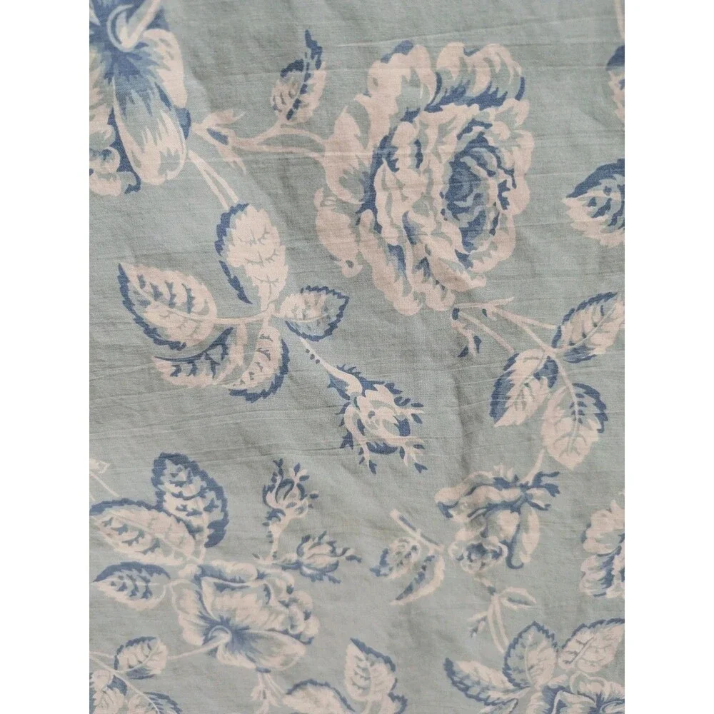Vintage Rare Ralph Lauren MEADOWLAND Pillowcase Standard USA Blue Rose Floral